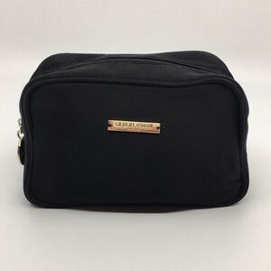Giorgio Armani Parfums Pouch Satin Cosmetics Makeup Bag with Gold Tone hardware
